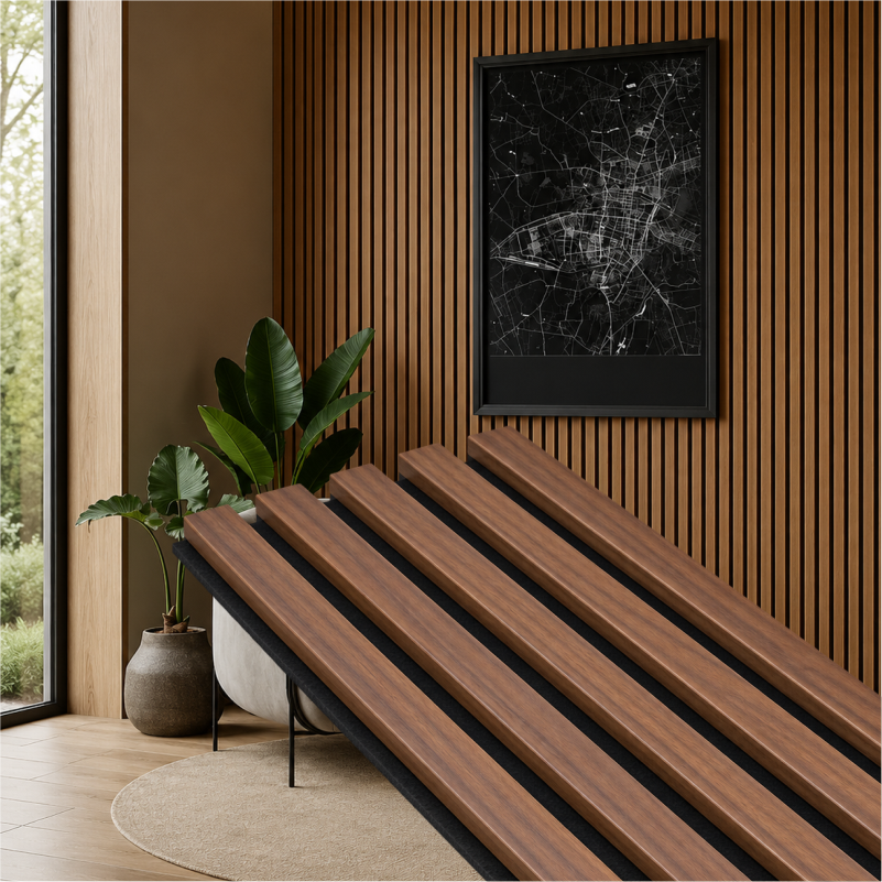 PANEL MURI AKUSTIK 600*2800*22MM VEENER 6611 ARRE