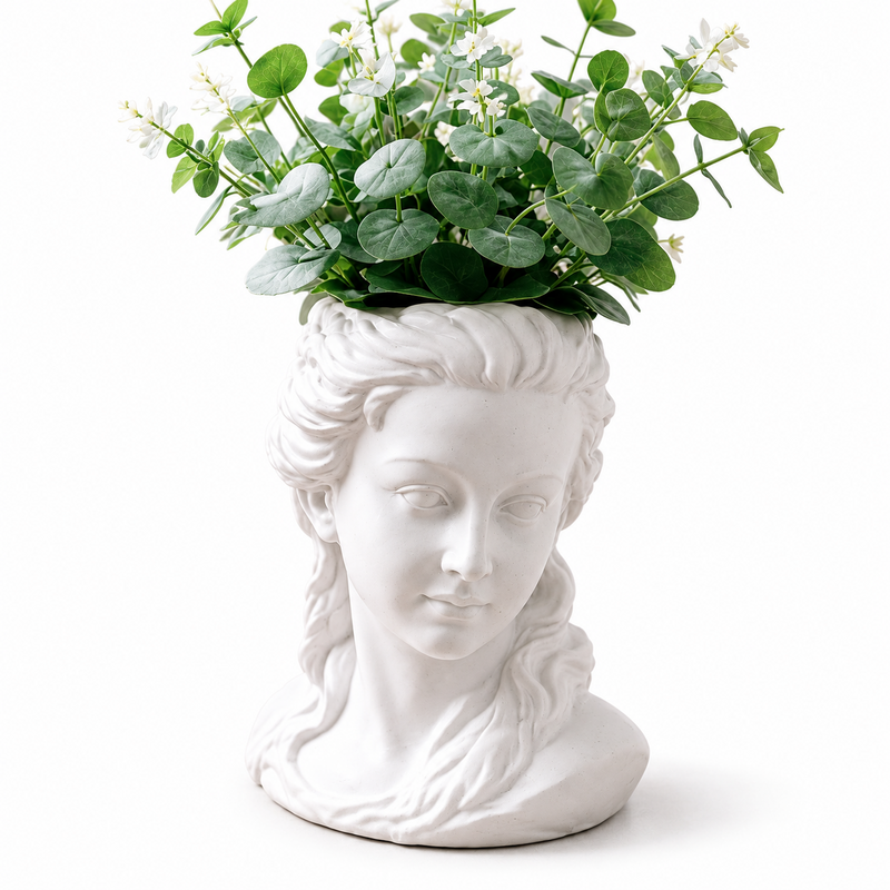 VAZO DEKORUESE G3-48 WHITE K147-1  17x22cm