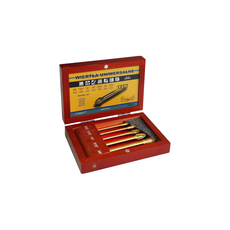 BURGI UNIVERZALE TITANIUM SET 5COPE 4.0-10.0MM CON-AEU-9005