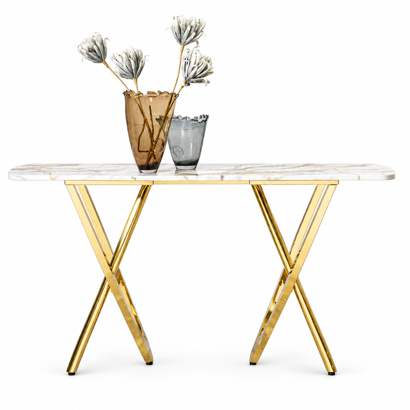 TAVOLINE MURI CONSOLE 2183 160X40X85CM GOLD