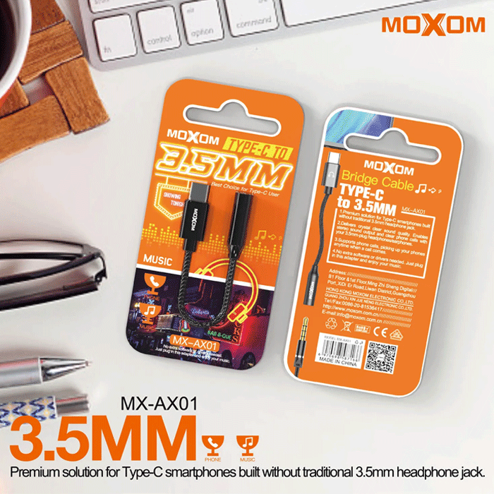 KONVERTUES TYPE-C - AUX MX-AX01 MOXOM