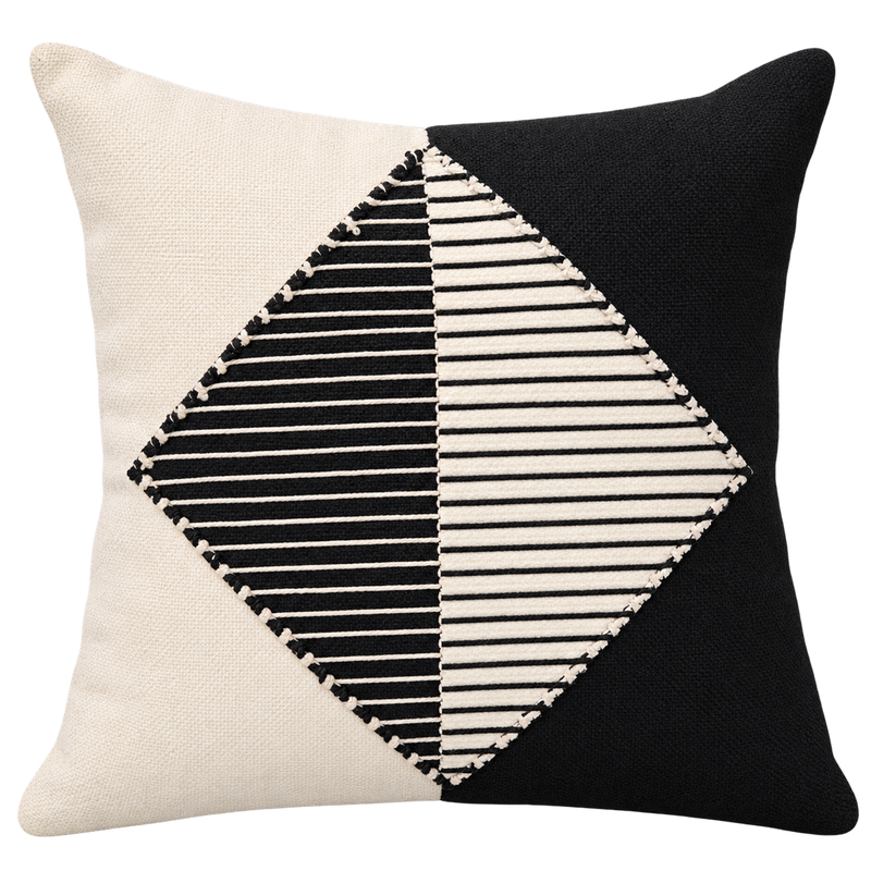 JASTEK DEKOR WHI/BLACK 45X45CM 2851