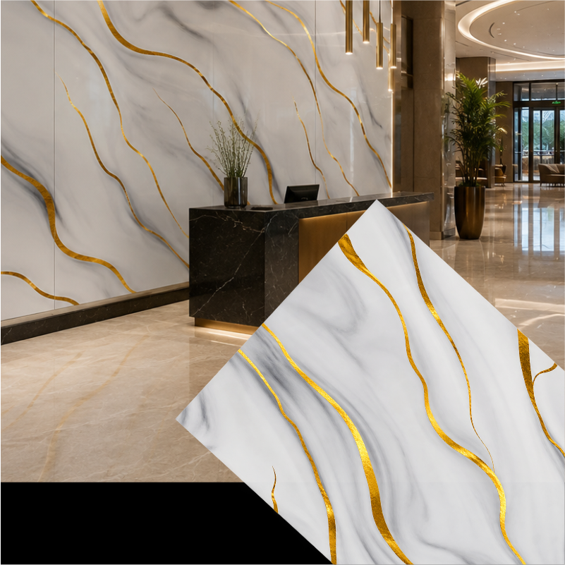 PANEL UV 1.22*2.80M*3MM WHITE/GOLD GLOSSY GM-81927JX