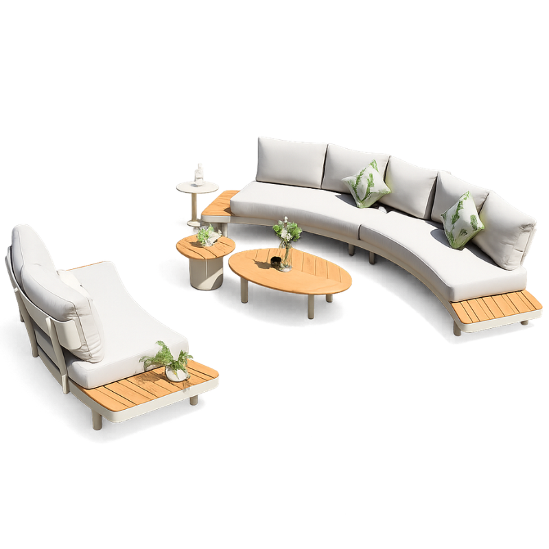 SET KOPSHTI MYD-S2518 1 ULSE 5VENDESH + 1 ULSE 2VENDESH + 4 TAVOLINA 2/1