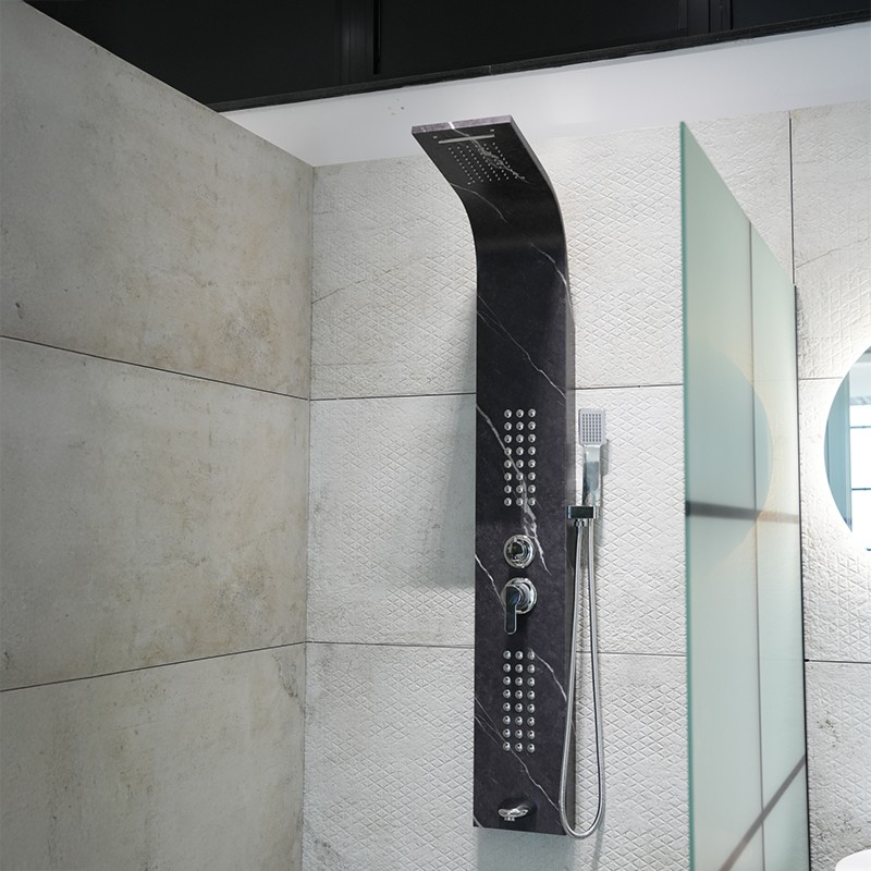 MASAZHER SK-8019 MARBLE MATT BLACK SS304