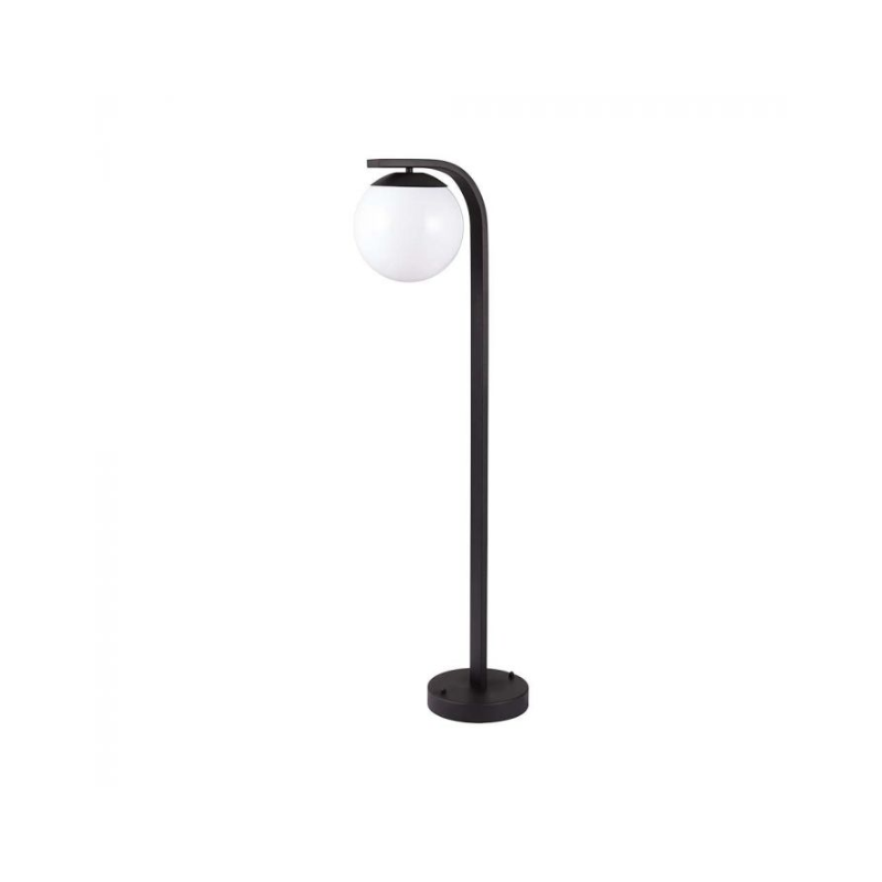 DRIT OBORRI E27-POLE LAMP HOLDER OPAL PC-MATT BLACK BODY IP44 10421