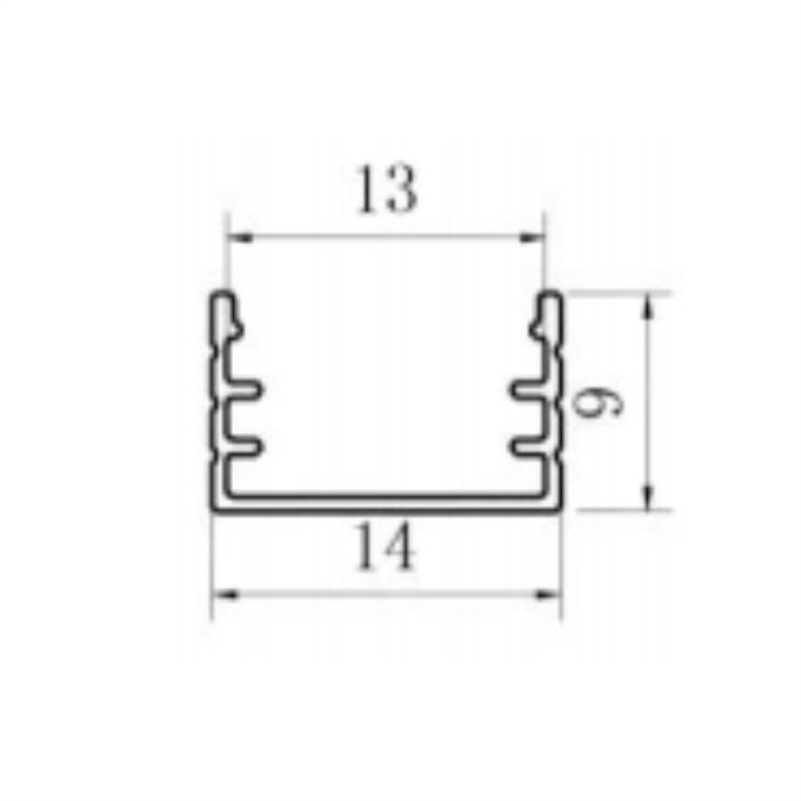 SHIN ALUMINI PER LED SHIRIT XT-298-black 777032