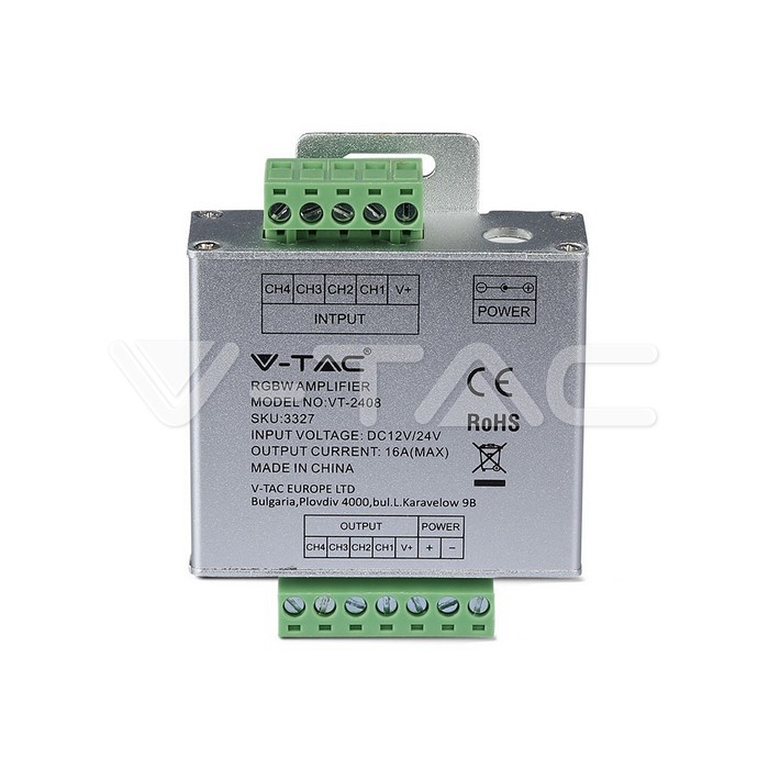 AMPLIFIKATOR V-TAC RGB+W DC12V/24V 3327