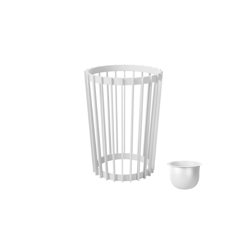 VAZO PLANT 2/1 40CM WHITE 5370-011
