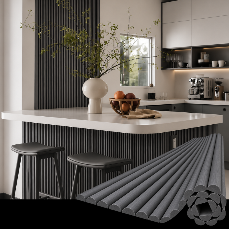 PANEL DEKORATIV ELASTIK 2.80*0.60M*12.5MM RF-005 ANTRACIT