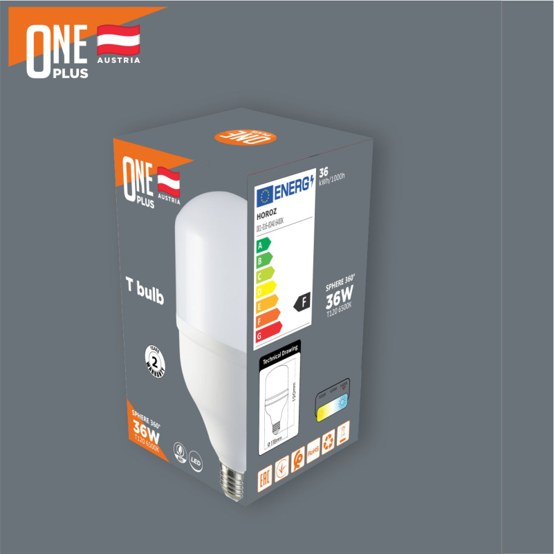 POQ ONE PLUS 60W T160 E27 6500K
