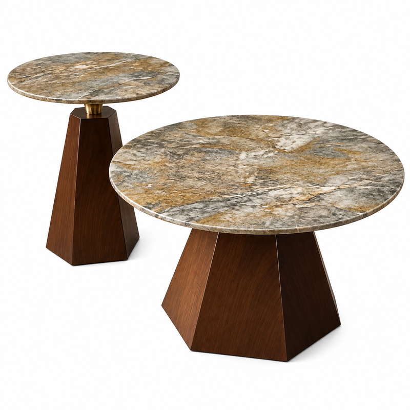 SET TAVOLINA DITE CHESTNUT