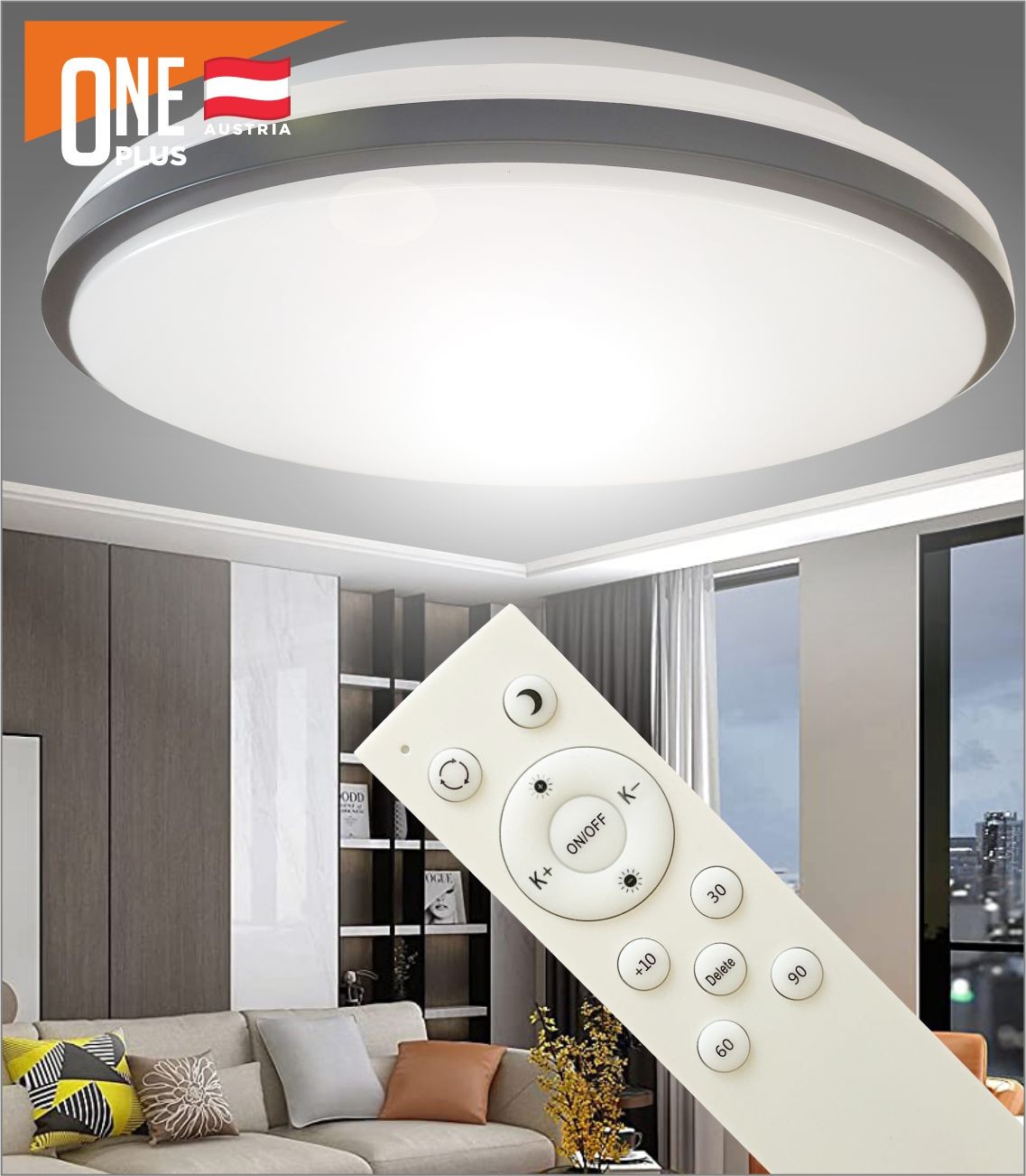PLLAFONJERKE ONE PLUS 36W ME DIGITRON BK CCT