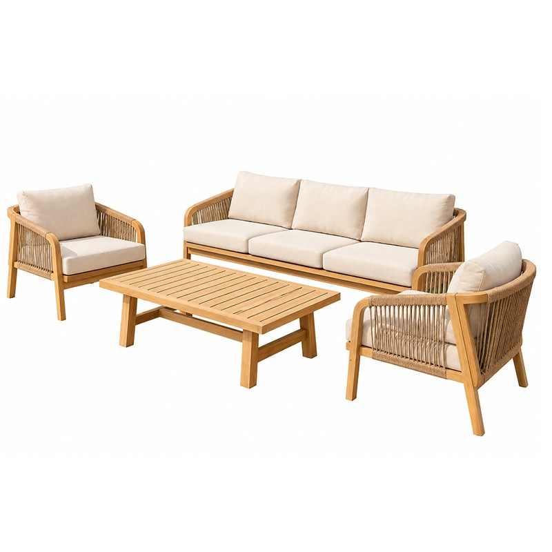 GARDEN SET RIMINI SOFA DTB213311AC-DTT202254 3+1+1+TABLE