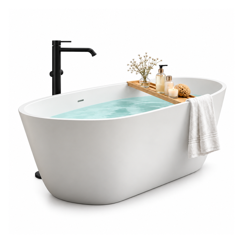 VASKE ROTONDA BICOLOR 1500x720 EB06572 WHITE 60kg