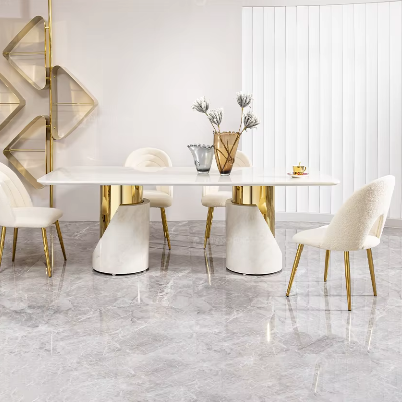 TAVOLINE KUZHINE 220X110X75CM GOLD