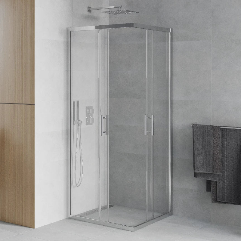 KABIN NATURE CHROME/ TRANSPARENT 100*100*200cm SQ100-T  PA SHIN 1/1