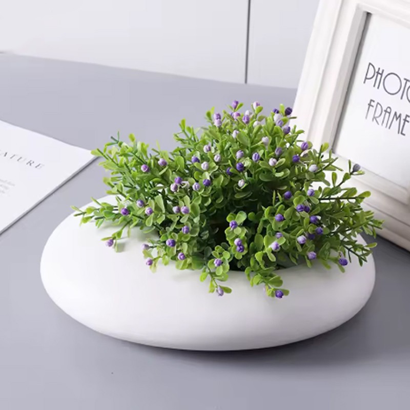 VAZO DEKORUESE G3-5 WHITE A1  26.5x21x6.5cm