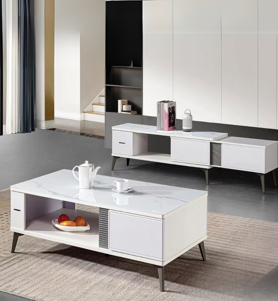 BI - KOMODE PER TV E13-150  1500-2100x300x460 MM