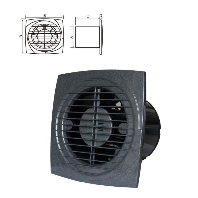 VENTILLATO MTG A100S ANTRACIT 401026/810019