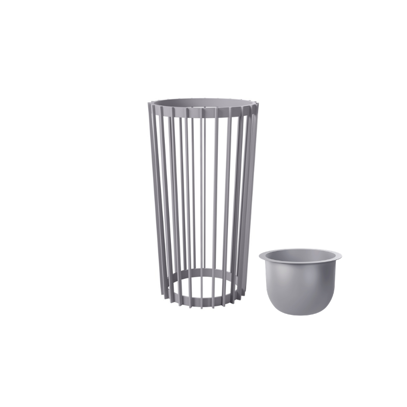 VAZO PLANT 2/1 54CM PLATINUM 5374-040