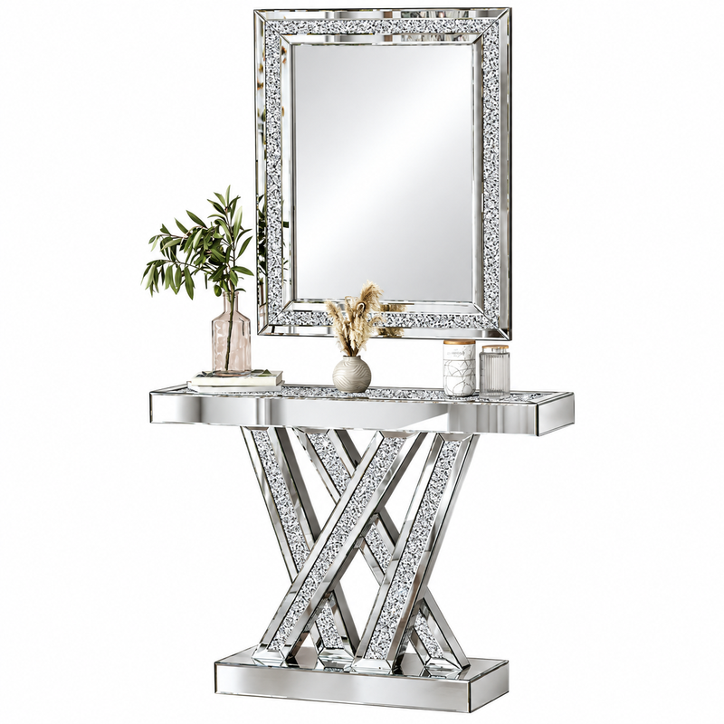 TAVOLINË PASQYRE  120X35 SILVER