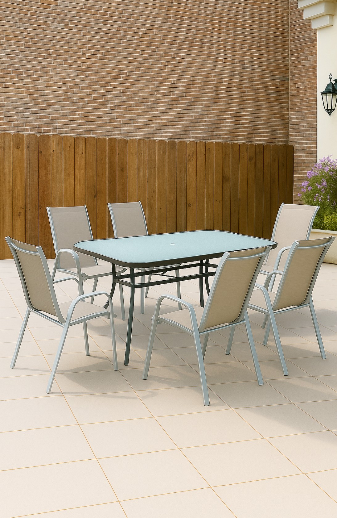 TAVOLINE + 6 KARRIGE ( HIRI )