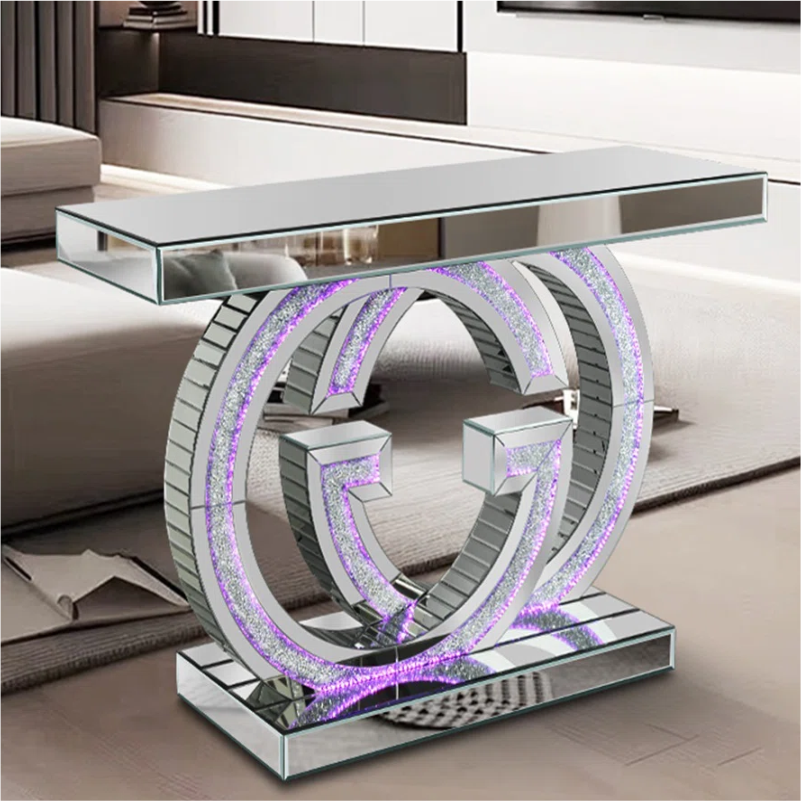 TAVOLINË PASQYRE 120X35 SILVER RGB