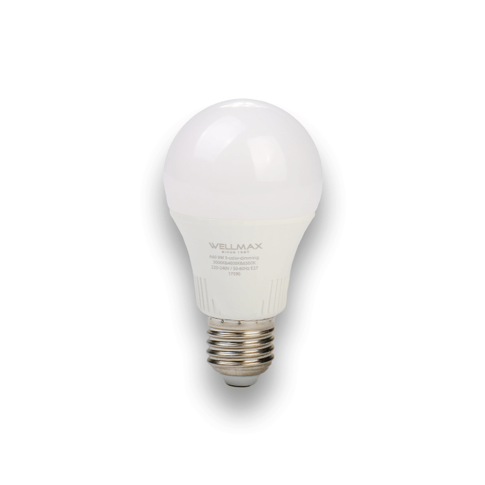 POQ WELLMAX A60 9W E27 3 COLOR