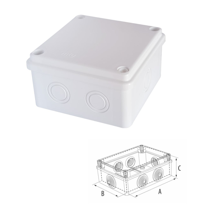 KUTI OG 100X100X50 IP65 ME BULON 146007